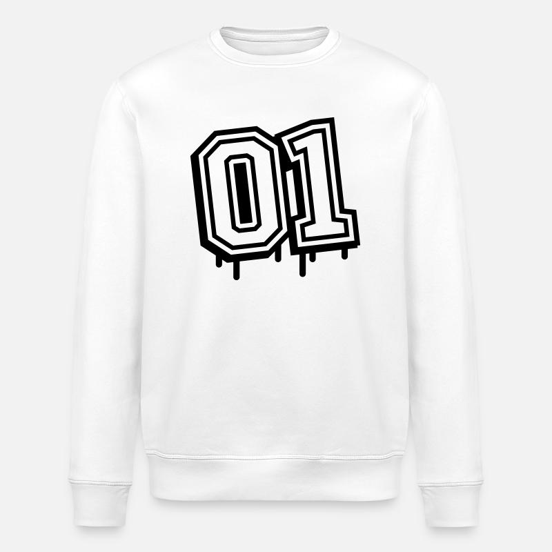 01 Un seul numéro - Sweat bio ROLLER Stanley/Stella Unisexe - blanc