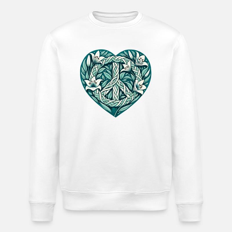 Paix - Sweat bio ROLLER Stanley/Stella Unisexe - blanc