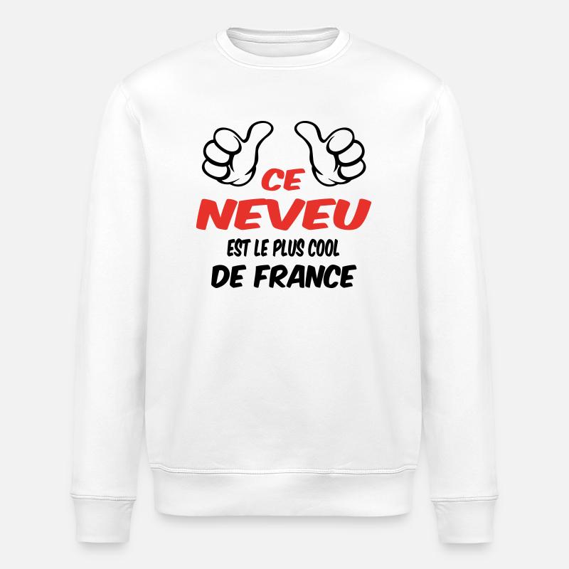 MEILLEUR NEVEU - Sweat bio ROLLER Stanley/Stella Unisexe - blanc