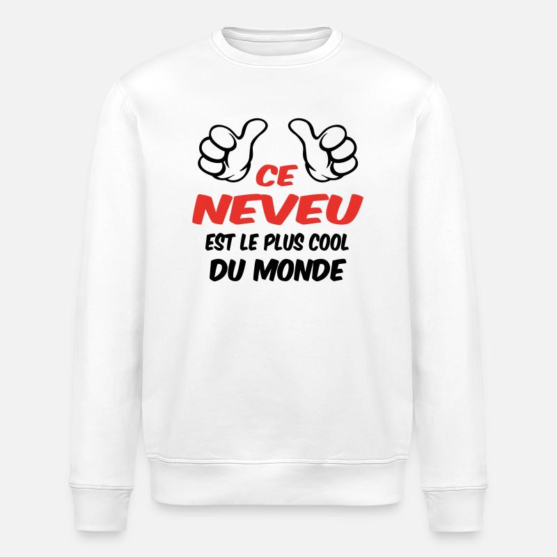 MEILLEUR NEVEU - Sweat bio ROLLER Stanley/Stella Unisexe - blanc
