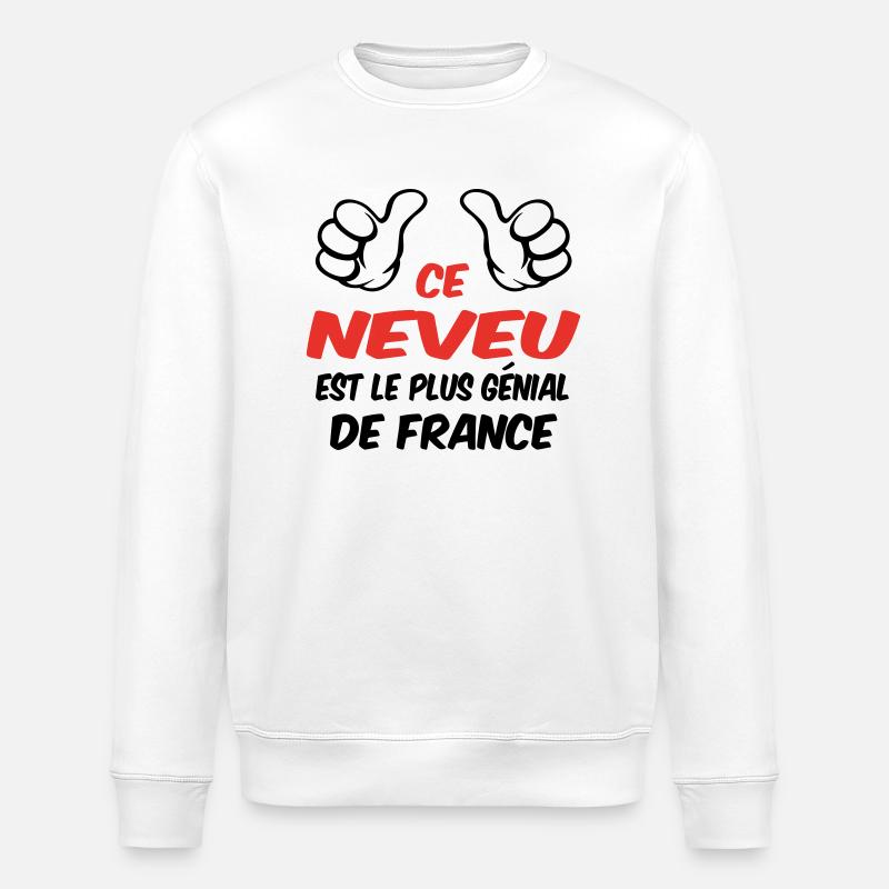 MEILLEUR NEVEU - Sweat bio ROLLER Stanley/Stella Unisexe - blanc