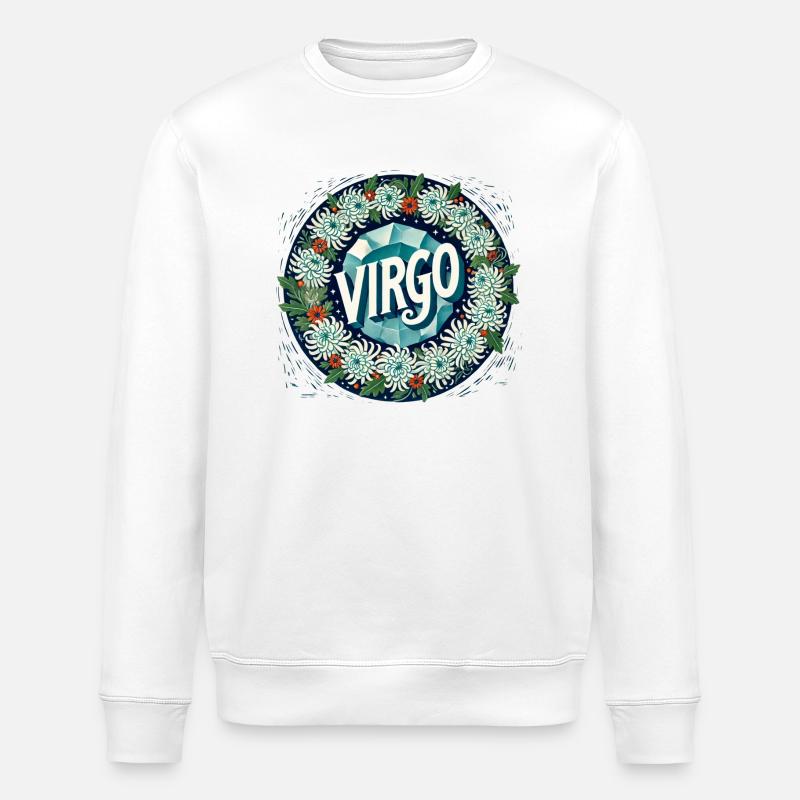 Jungfrau - Stanley/Stella Unisex Bio-Sweatshirt ROLLER - Weiß