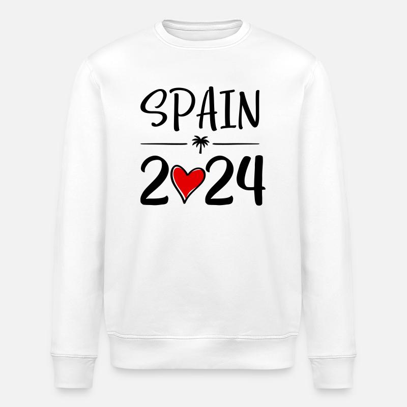 Spain heart 2024 - Stanley/Stella Unisex Bio-Sweatshirt ROLLER - Weiß