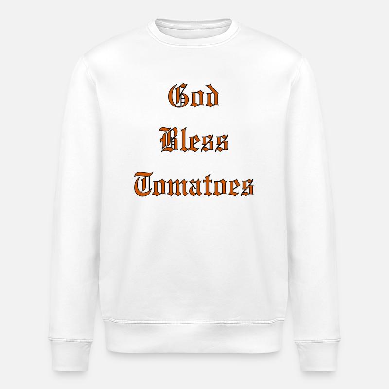 GodBlessTomatoes - Sweat bio ROLLER Stanley/Stella Unisexe - blanc