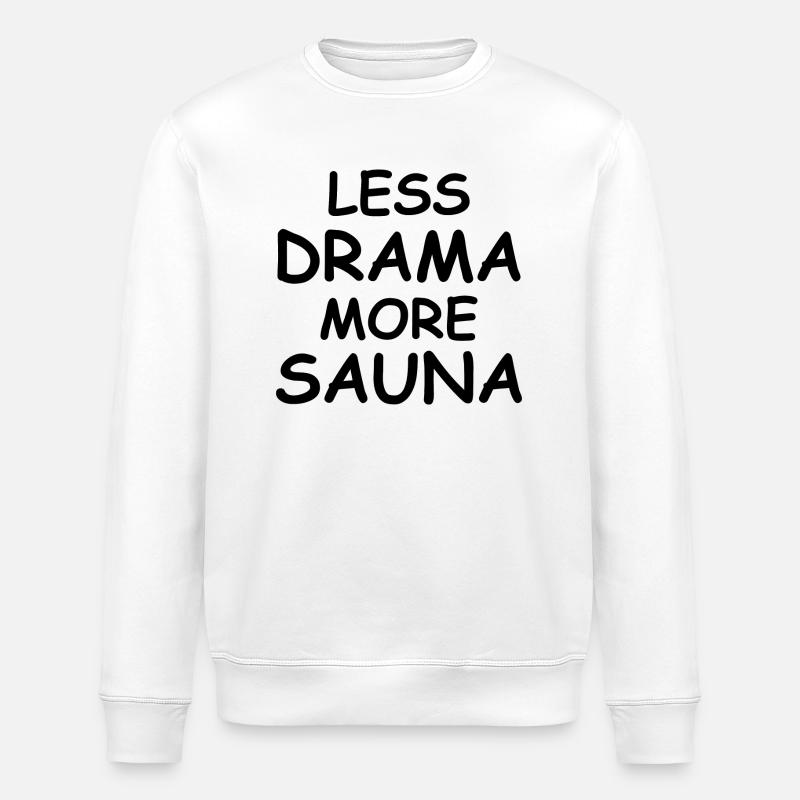 Sauna Wellness Spa - Stanley/Stella Unisex Bio-Sweatshirt ROLLER - Weiß