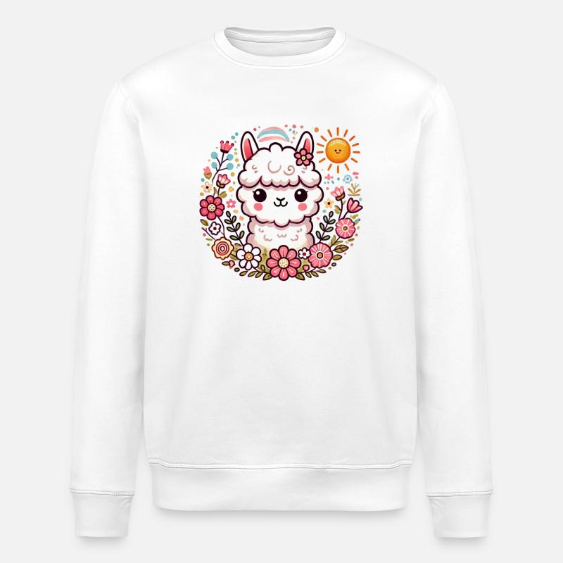 Alpaka 1 - Stanley/Stella Unisex Bio-Sweatshirt ROLLER - Weiß
