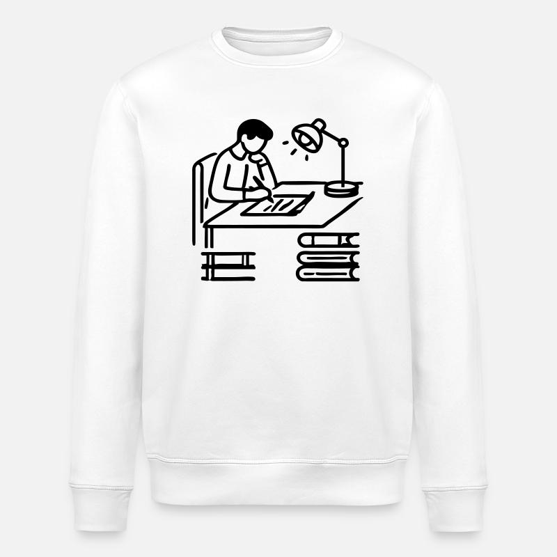 Author Learning Student Student - Stanley/Stella ROLLER Unisex Organic Sweatshirt - white