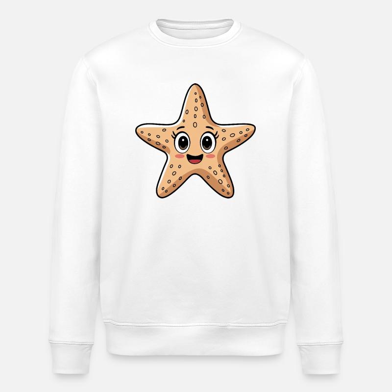 Süßer Seestern - Stanley/Stella Unisex Bio-Sweatshirt ROLLER - Weiß