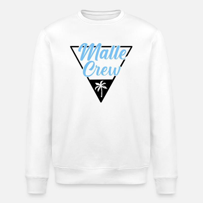 Malle Crew Mallorca - Sweat bio ROLLER Stanley/Stella Unisexe - blanc