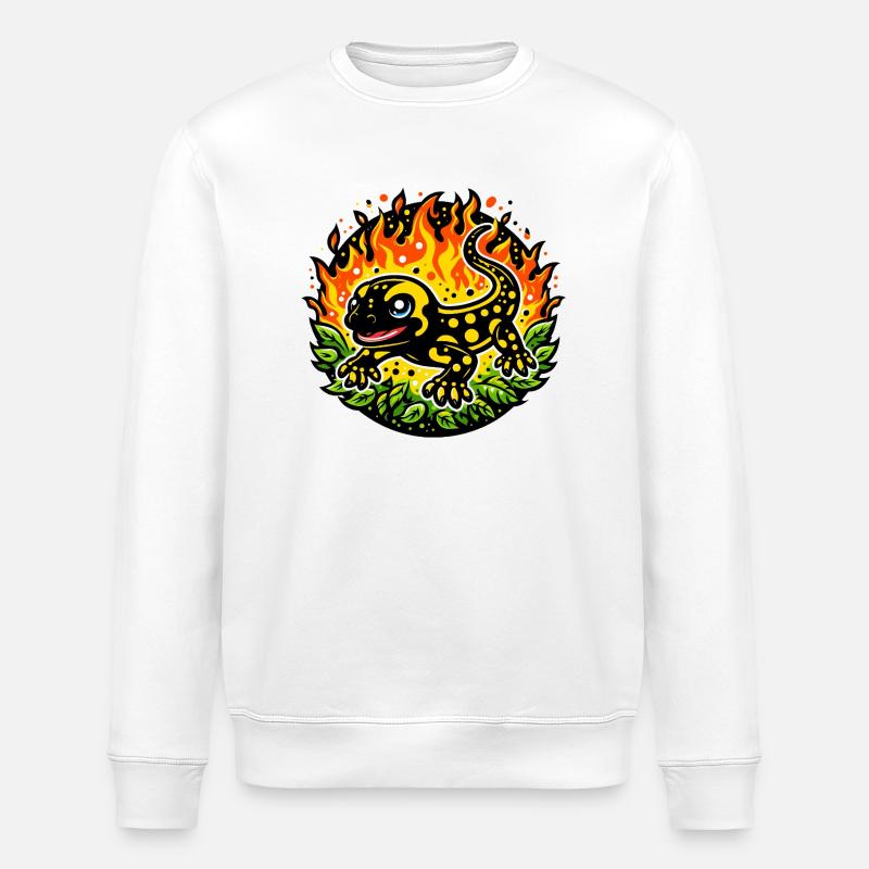 Feuersalamander - Stanley/Stella Unisex Bio-Sweatshirt ROLLER - Weiß