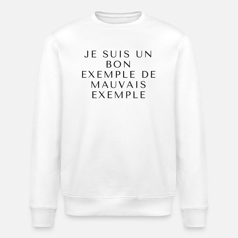 Beispiel - Stanley/Stella Unisex Bio-Sweatshirt ROLLER - Weiß