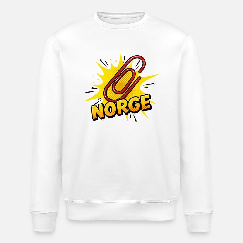 Trombone Norvège - Sweat bio ROLLER Stanley/Stella Unisexe - blanc