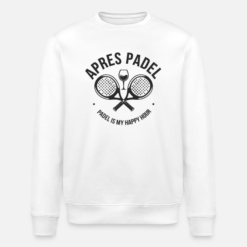Apres Padel 2 - Stanley/Stella Unisex Bio-Sweatshirt ROLLER - Weiß