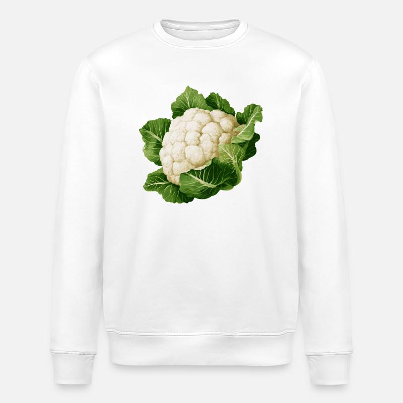 Blumenkohl - Stanley/Stella Unisex Bio-Sweatshirt ROLLER - Weiß