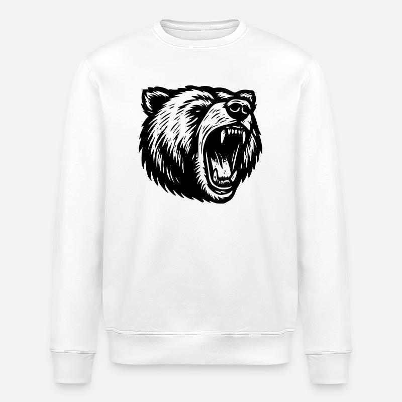 Grizzly - Stanley/Stella ROLLER Unisex Organic Sweatshirt - white