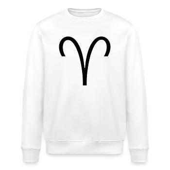 Widder - Stanley/Stella Unisex Bio-Sweatshirt ROLLER - Weiß - Vorne - Nik (191cm)