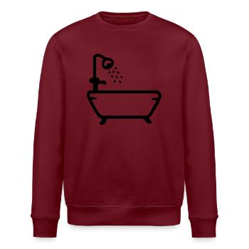 Baignoire - Douche - Line - Sweat bio ROLLER Stanley/Stella Unisexe - blanc - Devant - Nik (191cm)