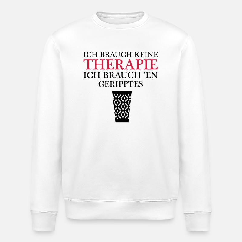 Therapy Gerippt Frankfurt - Stanley/Stella Unisex Bio-Sweatshirt ROLLER - Weiß