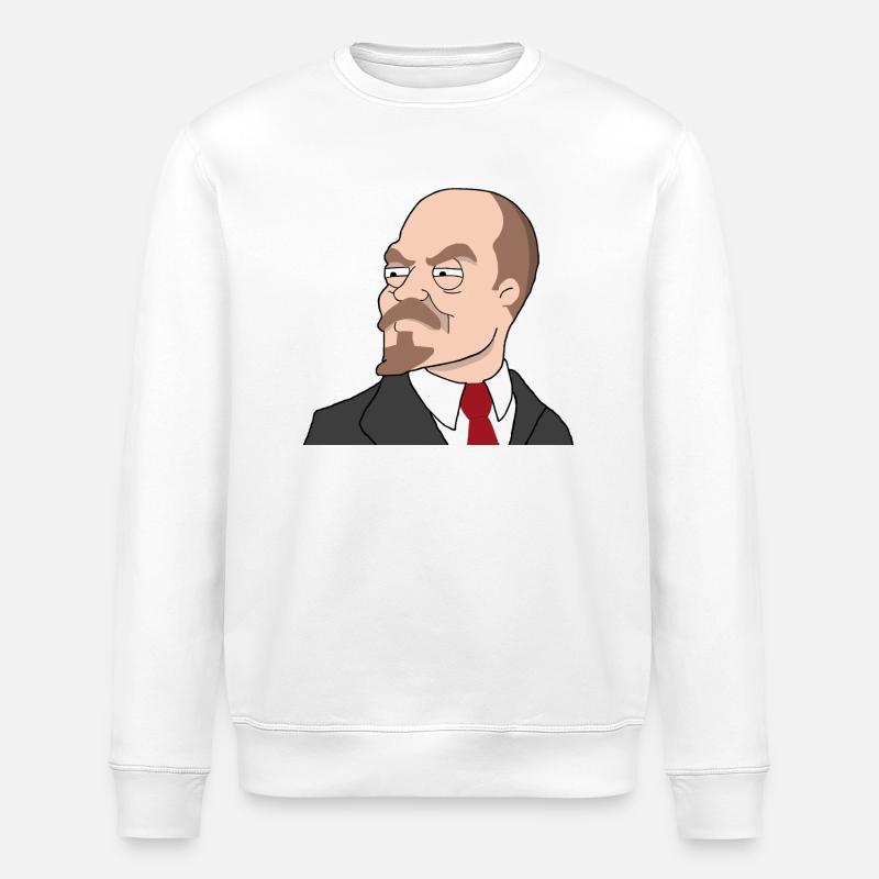 Lenin Cartoon - Stanley/Stella Unisex Bio-Sweatshirt ROLLER - Weiß