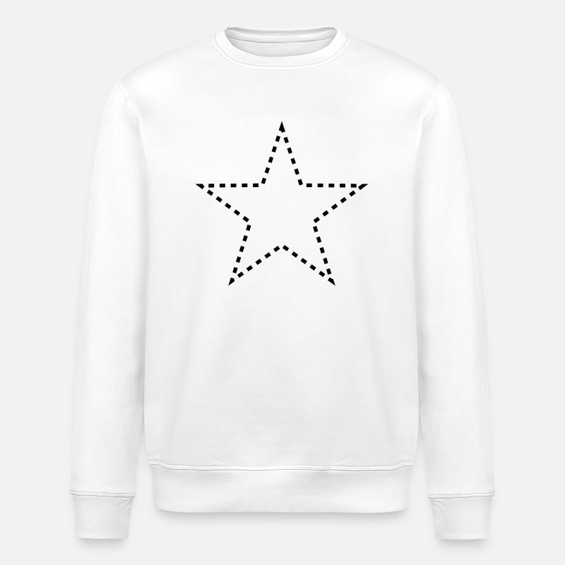 dashed_star_1c - Sweat bio ROLLER Stanley/Stella Unisexe - blanc