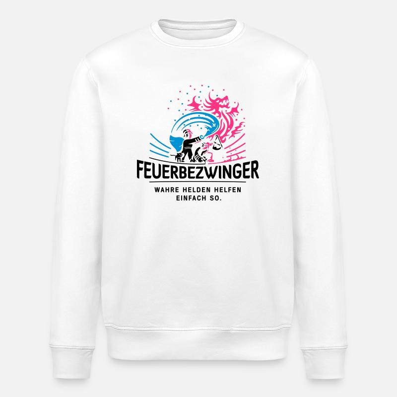 feuerbezwinger - Stanley/Stella Unisex Bio-Sweatshirt ROLLER - Weiß