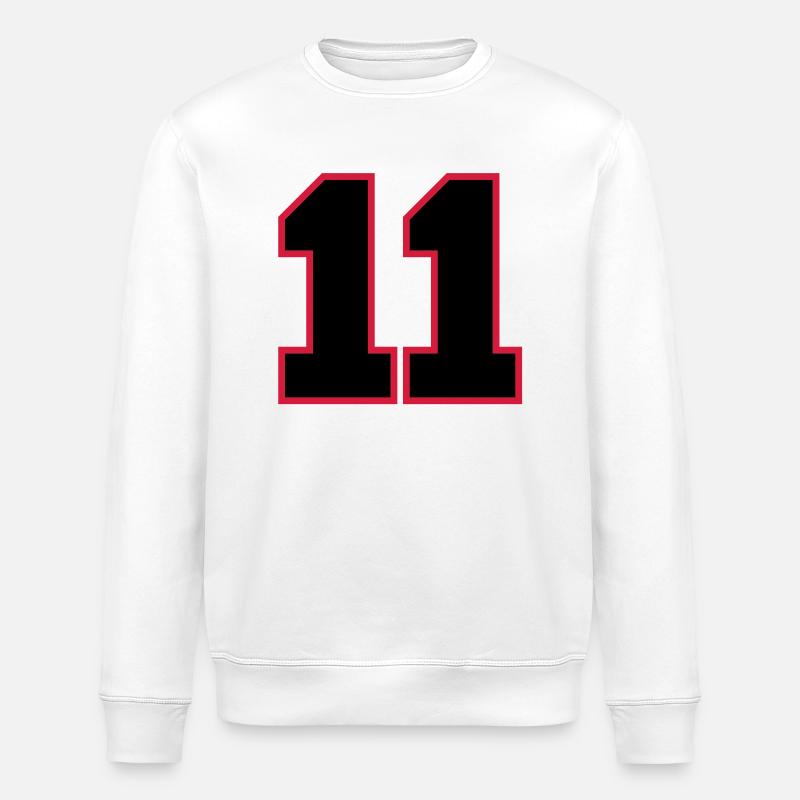 Number11 - Sweat bio ROLLER Stanley/Stella Unisexe - blanc