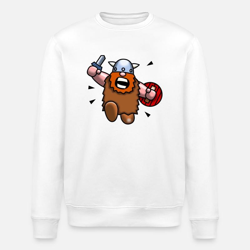 Wilder Wikinger - Stanley/Stella Unisex Bio-Sweatshirt ROLLER - Weiß