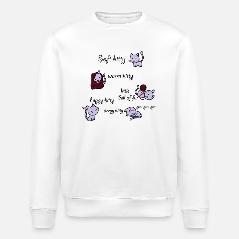 Soft Kitty - Stanley/Stella Unisex Bio-Sweatshirt ROLLER - Weiß