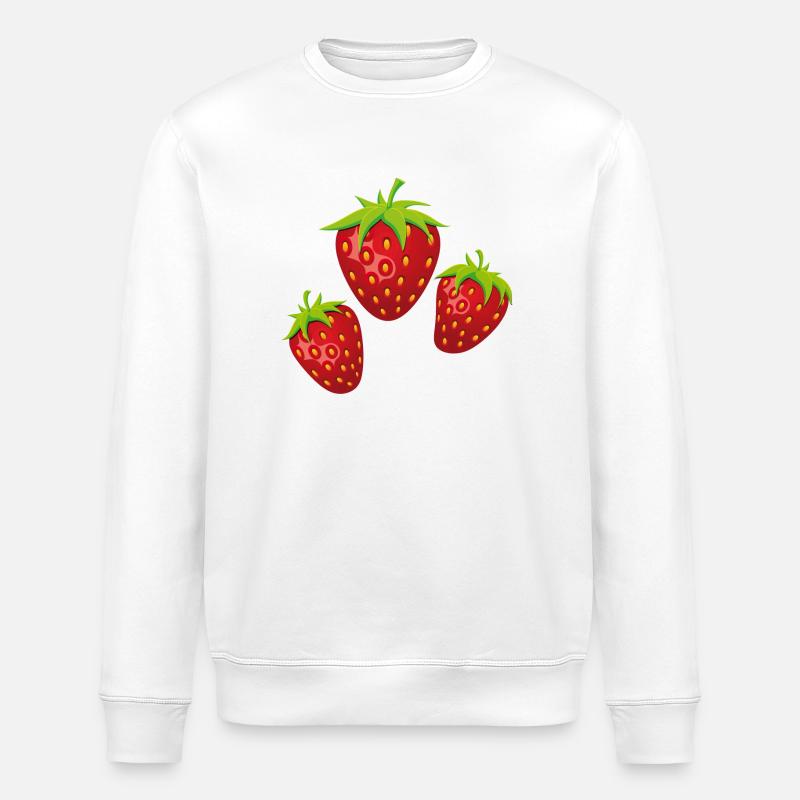3fraises - Sweat bio ROLLER Stanley/Stella Unisexe - blanc