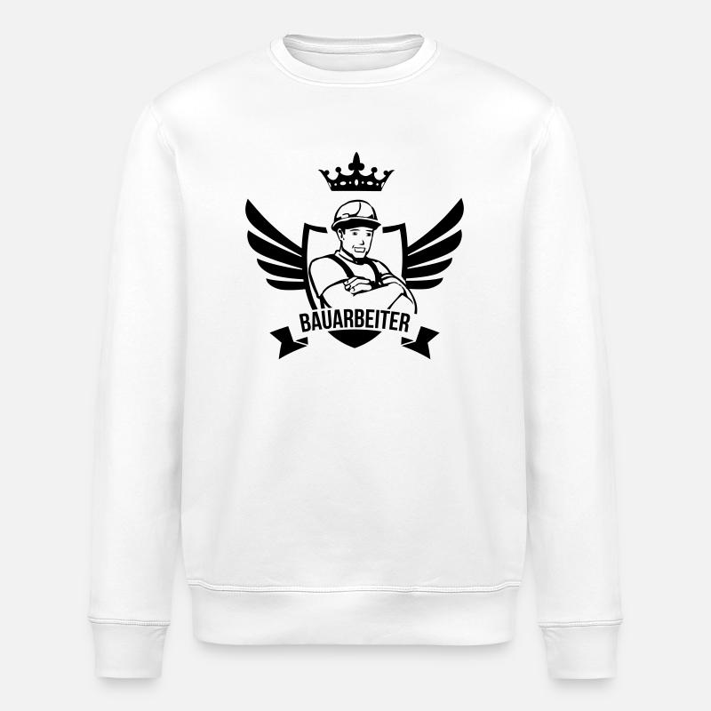 Bauarbeiter - Stanley/Stella Unisex Bio-Sweatshirt ROLLER - Weiß