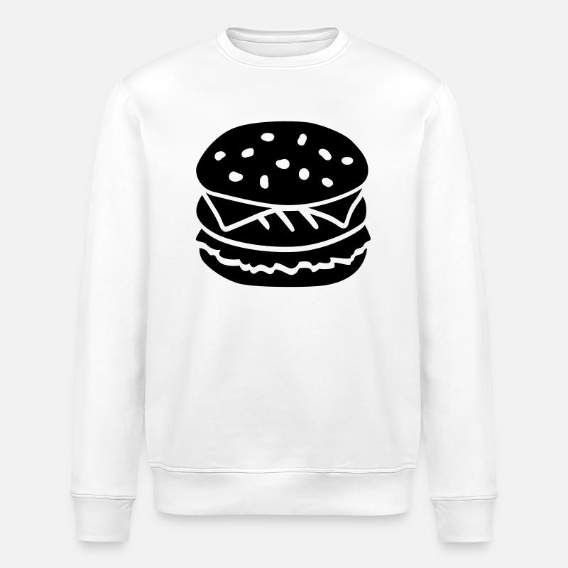 Burger - Sweat bio ROLLER Stanley/Stella Unisexe - blanc