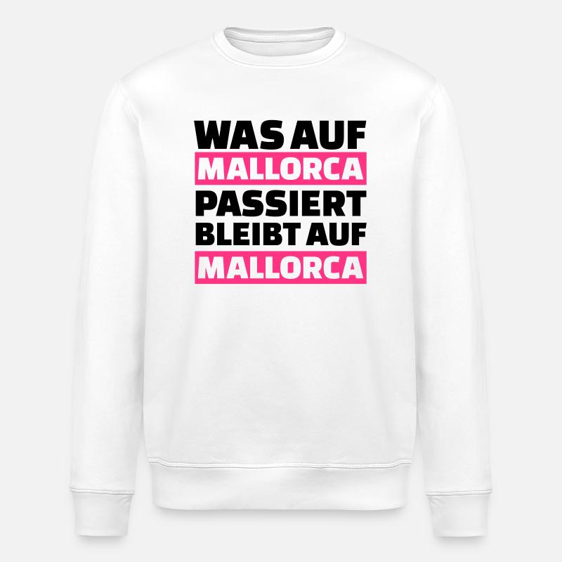 Mallorca - Stanley/Stella Unisex Bio-Sweatshirt ROLLER - Weiß