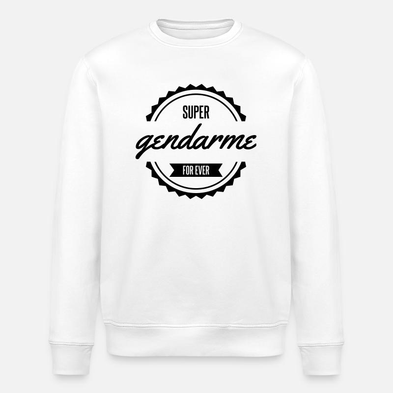 super gendarme armée métier - Sweat bio ROLLER Stanley/Stella Unisexe - blanc