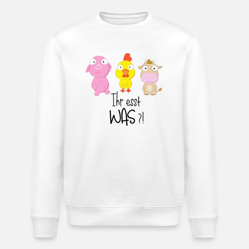 Ihr esst was?! - Stanley/Stella Unisex Bio-Sweatshirt ROLLER - Weiß