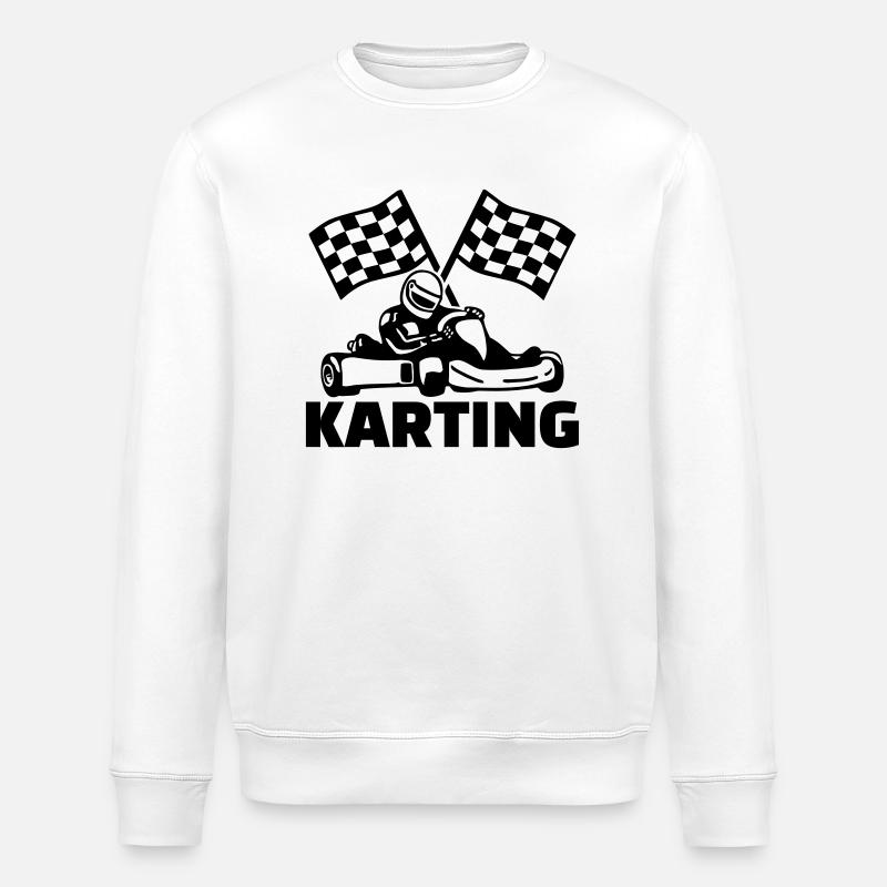 Karting - Stanley/Stella Unisex Bio-Sweatshirt ROLLER - Weiß