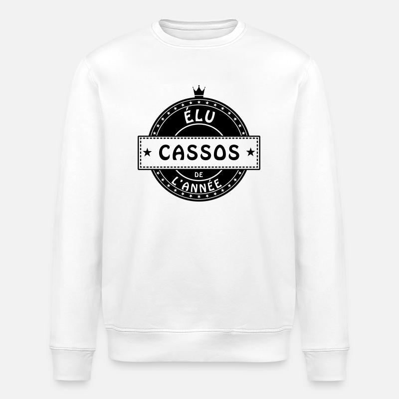 elu cassos - Sweat bio ROLLER Stanley/Stella Unisexe - blanc