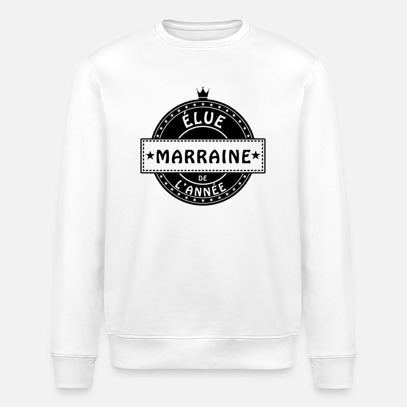 elue marraine - Sweat bio ROLLER Stanley/Stella Unisexe - blanc