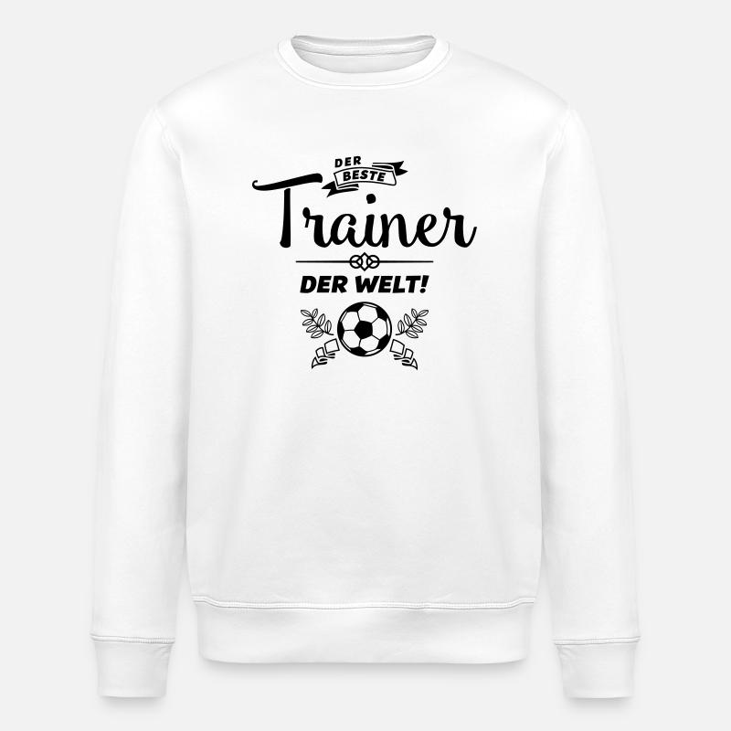 der beste trainer - Stanley/Stella Unisex Bio-Sweatshirt ROLLER - Weiß