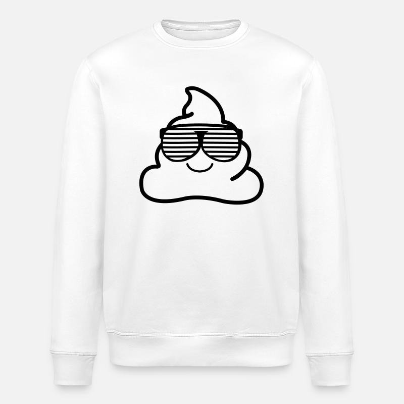 coole_kacke_01 - Sweat bio ROLLER Stanley/Stella Unisexe - blanc