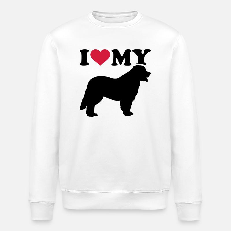 Leonberger - Stanley/Stella ROLLER Unisex Organic Sweatshirt - white