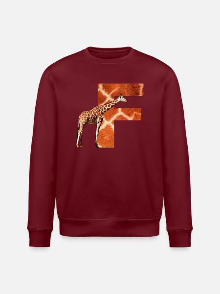 giraffe f - Stanley/Stella ROLLER Unisex Organic Sweatshirt - white