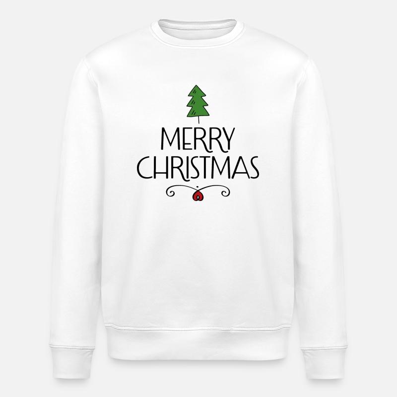 Frohe Weihnachten - Stanley/Stella Unisex Bio-Sweatshirt ROLLER - Weiß