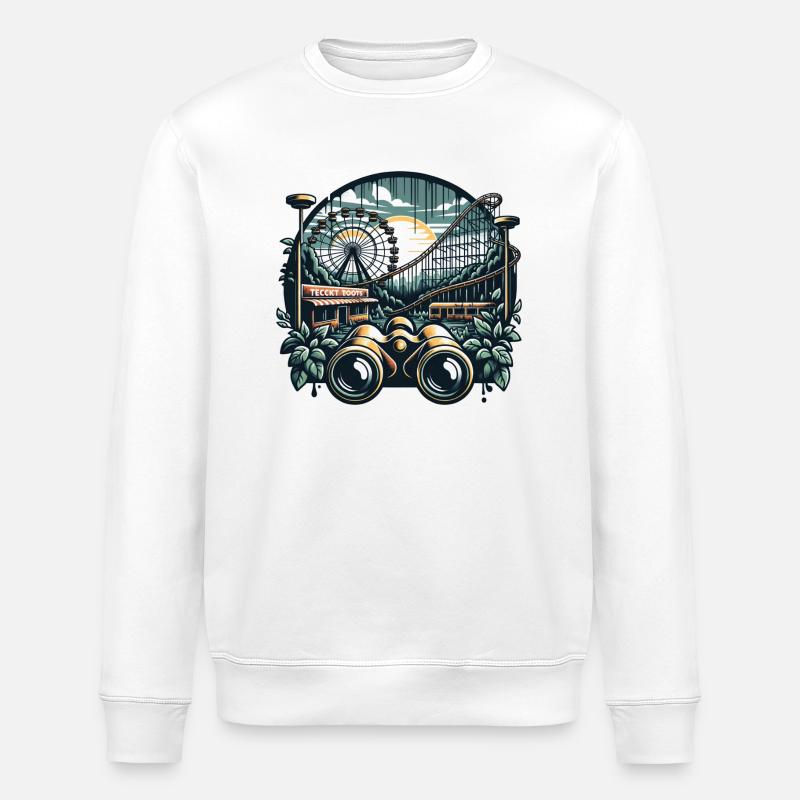Verlassener Vergnügungspark - Stanley/Stella Unisex Bio-Sweatshirt ROLLER - Weiß