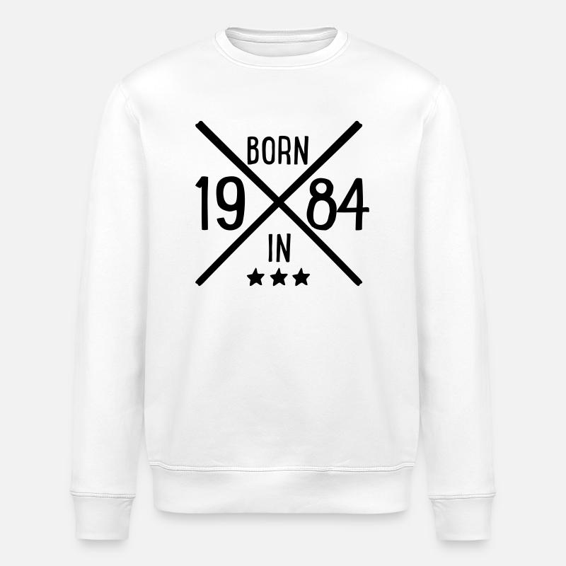 1984 - Stanley/Stella Unisex Bio-Sweatshirt ROLLER - Weiß