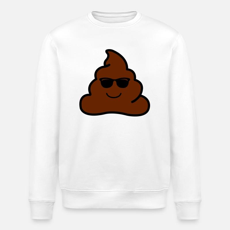 coole kacke - Stanley/Stella Unisex Bio-Sweatshirt ROLLER - Weiß