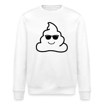 coole kacke - Stanley/Stella Unisex Bio-Sweatshirt ROLLER - Weiß - Vorne - Nik (191cm)