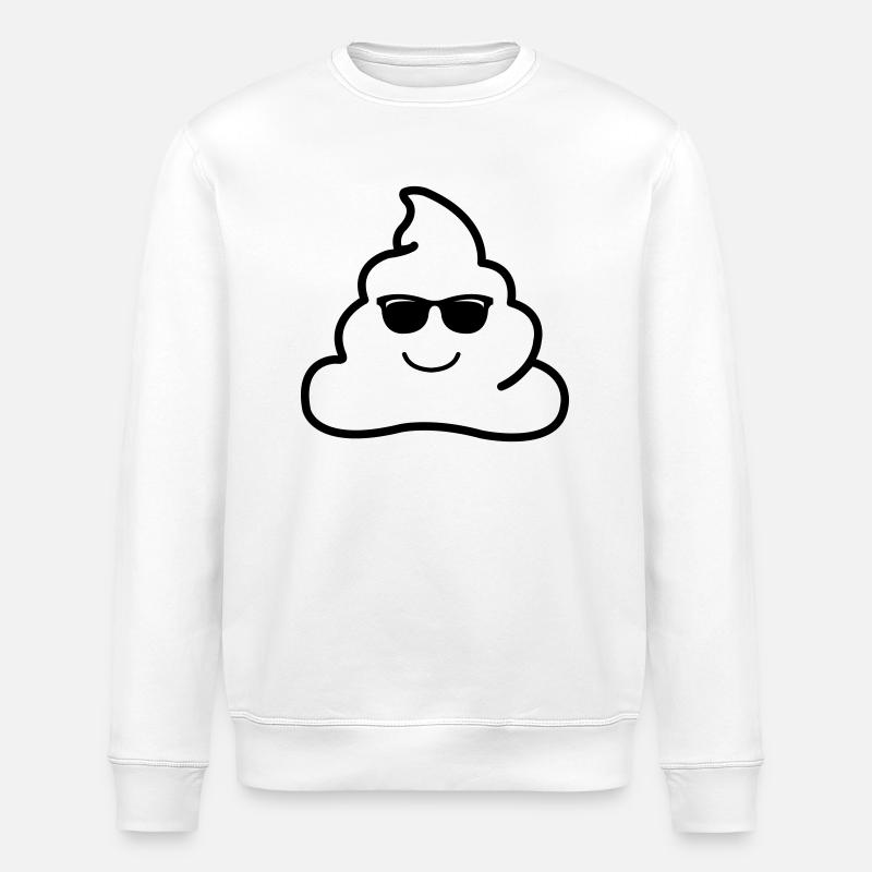 coole kacke - Stanley/Stella Unisex Bio-Sweatshirt ROLLER - Weiß