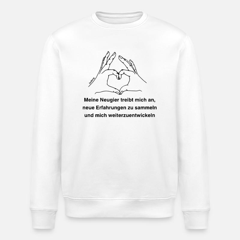 Zodiac sign Gemini - Stanley/Stella ROLLER Unisex Organic Sweatshirt - white