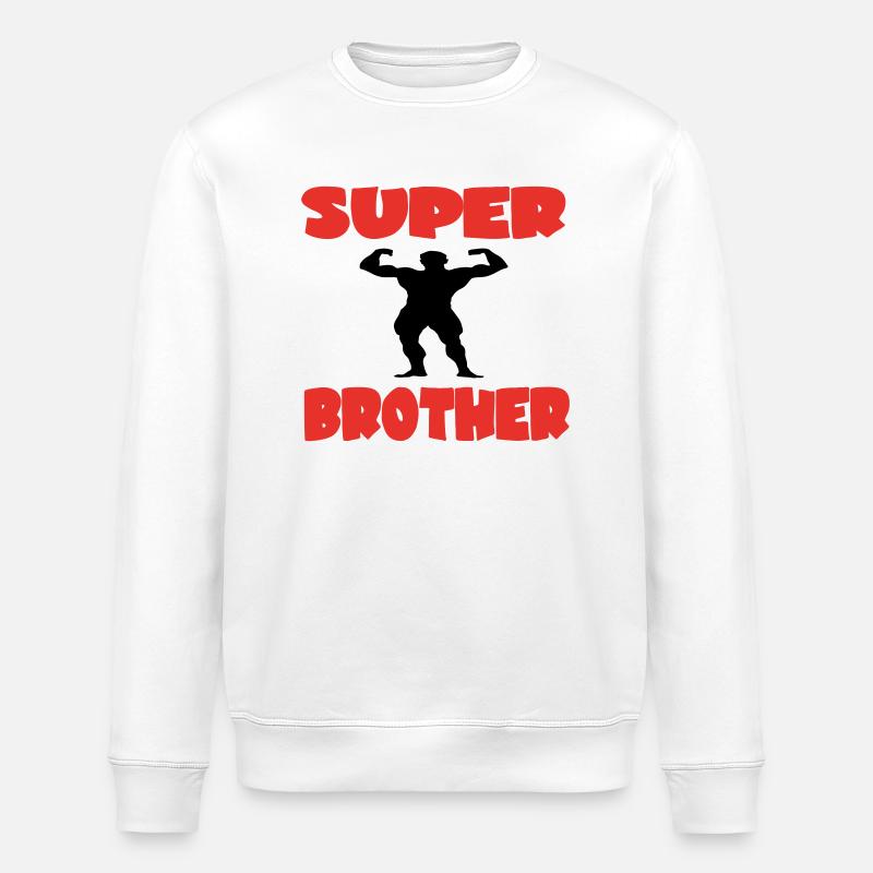 SUPERBRUDER - Stanley/Stella Unisex Bio-Sweatshirt ROLLER - Weiß