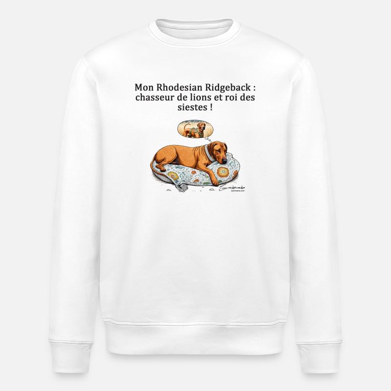 chasseur de sieste - Sweat bio ROLLER Stanley/Stella Unisexe - blanc